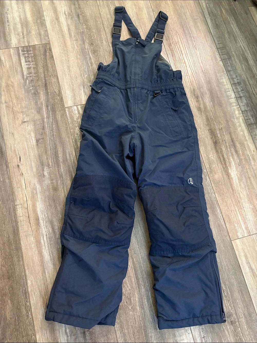 Lands’ End squall snow pants navy 10 Husky
